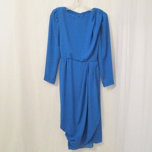 Vintage Mignon Faux Wrap Midi Dress